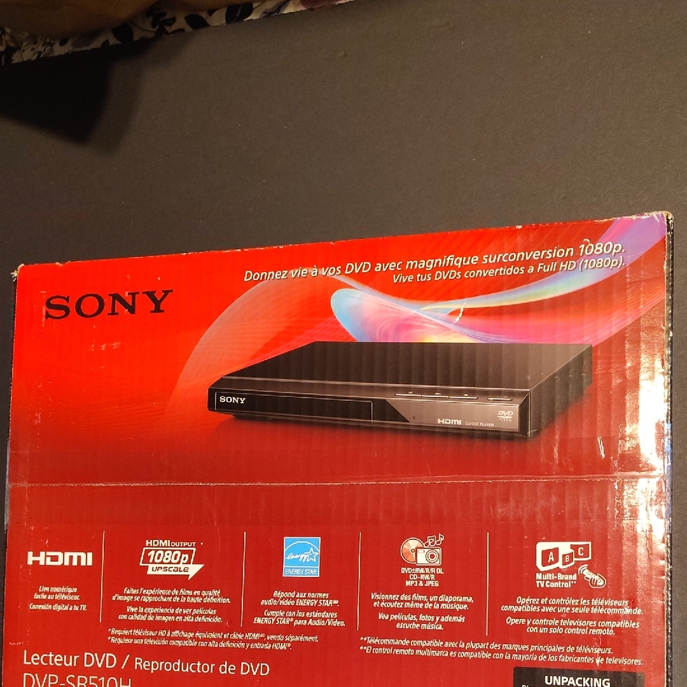 Sony DVD Player With Remote